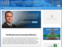 Tablet Screenshot of luciafinancial.com